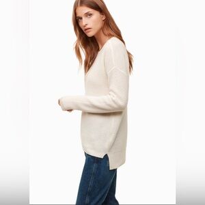 Aritzia Wilfred Free Boylston Merino Wool Sweater size Small NWOT